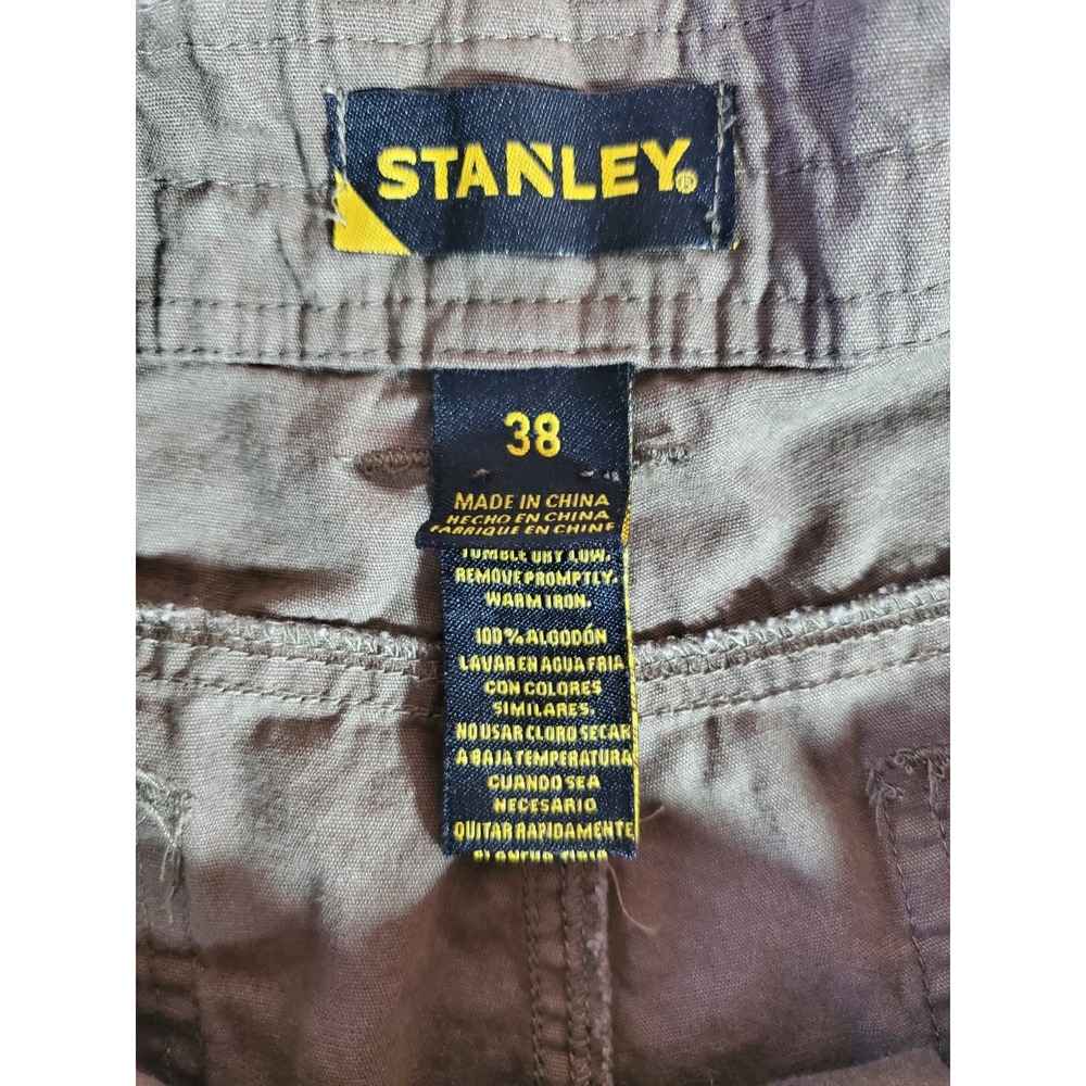 Stanley Men's Workwear 10"  Inseam Cargo Shorts  Brown/ Green 38 - Picture 3 of 7